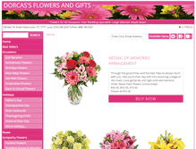 Tablet Screenshot of dorcasflowersandgifts.com